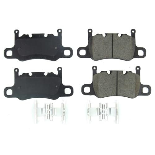 Image of PowerStop Rear Brake Pads for Porsche 911 2022-24 | Porsche Panamera 2018-19 - Z17 Ceramic Brake Pads with Installation Hardware, 17-2046