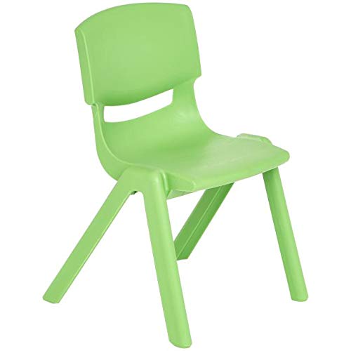 Amazon Basics 12 Inch School Classroom Stack Resin Chair, Green, 6-Pack #TOP4