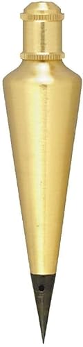Johnson Level & Tool 116 Plumb Bob, 16 onzas, acabado de latón, 1 paquete, negro