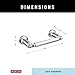 Delta Saylor (1-Pack) Toilet Paper Holder Polished Chrome Tissue Roll Holder for Bathroom Organization and Storage Pivoting Toilet Tissue Holder Wall Bathroom Accessories 73550