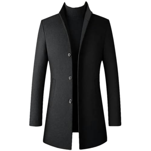Manteau long homme style coréen contre le vent froid de l'hiver