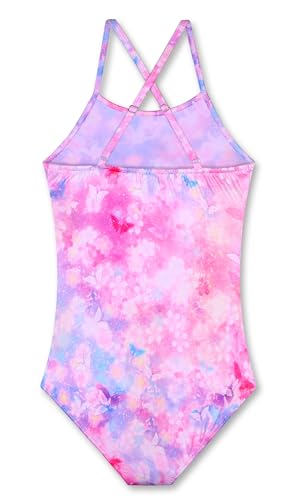 Image of LUOUSE Swimwear for Girls Swimsuits Quick Dry Cross-Back Adjustable Strap Bathing Suit for Kids 2-13 Years