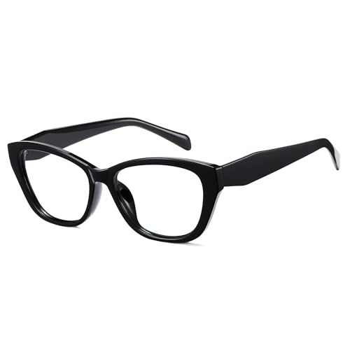 Image of Cyxus Cat Eye Blue Light Glasses for Women Reduce Eye Strain 8154 | Eye Protection,UV Protection,Stylish Chunky Frame,Ideal for Office Work Daily Work