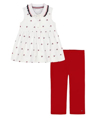 Image of Tommy Hilfiger Girls' 2-Piece Set, Shirt with Leggings