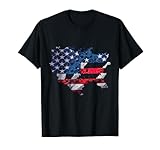 Amerika USA Karte Amerikanische Flagge
