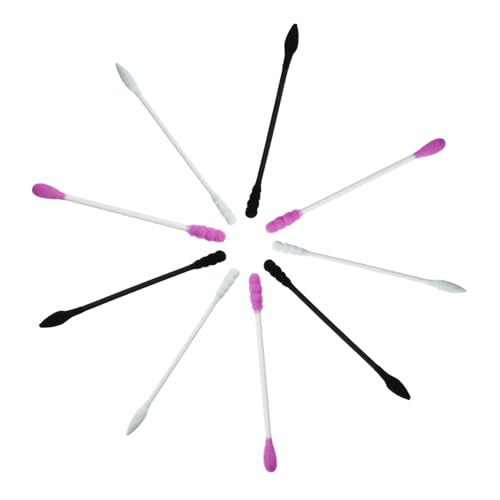 FOMIYES 100 Cotton Sticks/bag 3 Pack Long Cotton Swabs for Makeup Cleaning and Beauty Needs Random