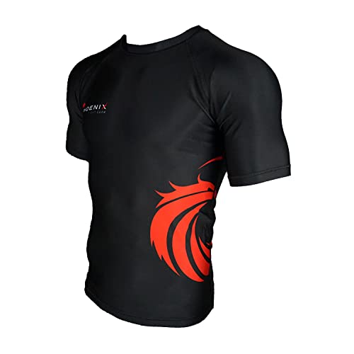 Rise Short Sleeve Mens Rash Guard for BJJ, MMA, Grappling, Wrestling, No Gi Compression Shirt3