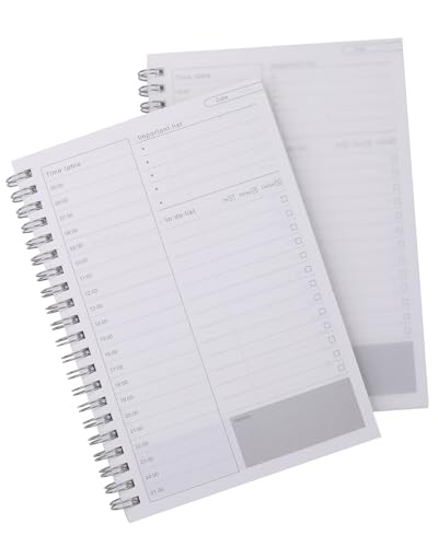 G-MODELL ToDoリスト todo ノート やることリスト スケジュール 一日 時間管理 B6サイズ 2冊セット (表紙半透明)