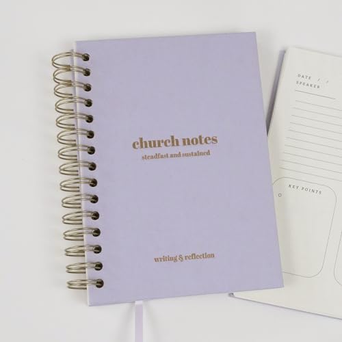Steadfast and Sustained Church Notes Journal - Sermon & Podcast Christian Notebook - Guided Journal...