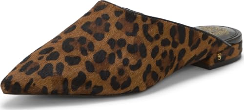 Vince Camuto Arlette Slip-On Flat Mule, Leopard Haircalf, 10