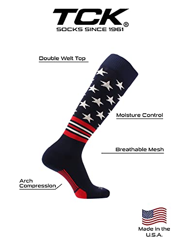 TCK USA American Flag Baseball Socks With Stars and Stripes3