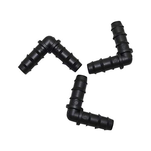 Raccord de tuyau d'arrosage de serre coudé DN12 pour potager connecté 10pc