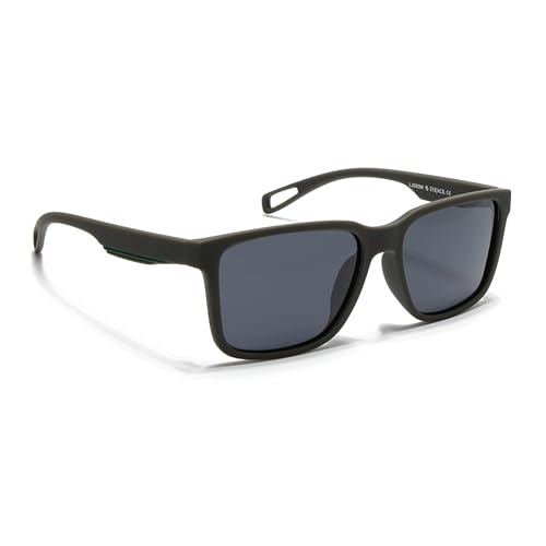 Image of EYEJACK by Voyage UV Protected & Polarized Square Sunglasses for Men & Women