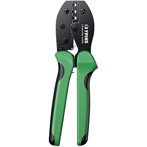 EYPINS Solar Crimper PV Crimp Crimping Tool 26-10 AWG Ratcheting Photovoltaic Solar Connector 2.5/4/6mm PV Cable/Solar Panel Hand Crimping Tools, Electricians Tool Cover