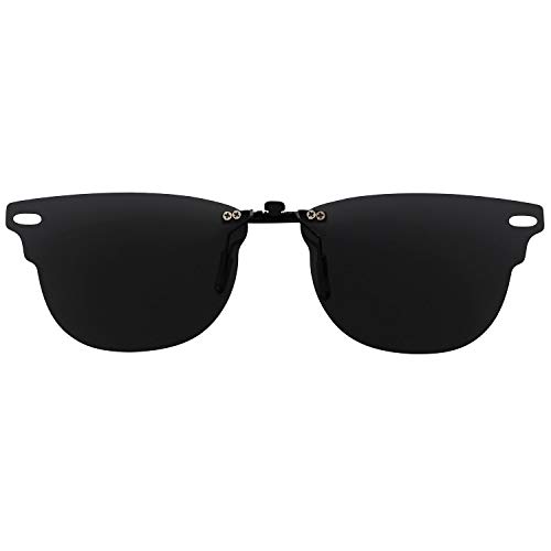Coody Custom Fit Polarized Clip-On Sunglasses For Ray-Ban Rb5154 51X21 Size More Colors Option (Black Rb5154 51X21) #TOP1