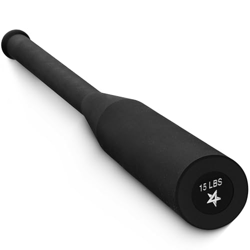 Yes4All Indian Clubs, Durable Steel Club for Training & Rotational Strength, Weighted Club for Grip, Forearm & Functional Exercise, Fitness Clubs Available in 5, 10, 15 LB & Combo Sets