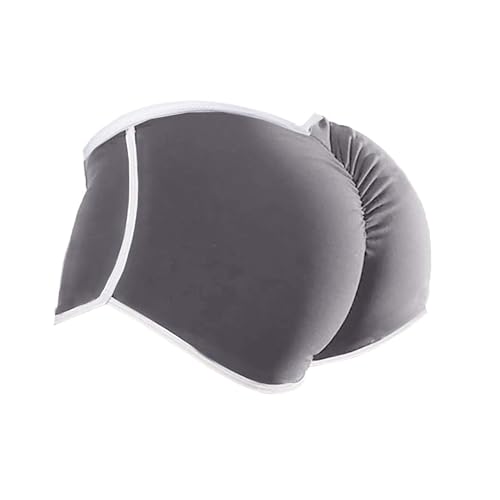 Women's Ultra Soft Booty Shorts Bike Sports Workout Tights Lady Hot Pants Grey S