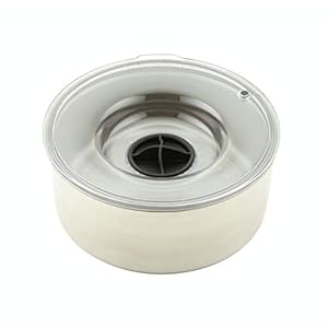 Slopper Stopper Dripless Water Bowls – Titanium Bowl Unit – for Large Breed Dogs 51-85 Lbs, 9.84” Dia, 1 Gallon Capacity