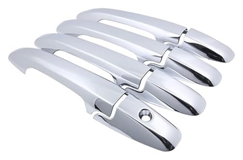 Accessoires autocollants Civic 8 avec poignée de porte couverture garniture chrome 4 portes