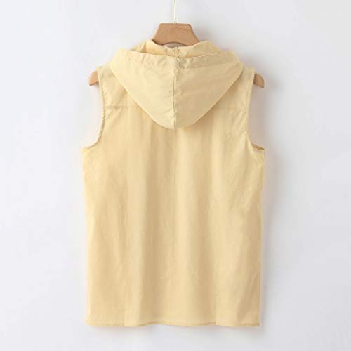 Rmoon Canotta da Uomo con Cappuccio Patchwork