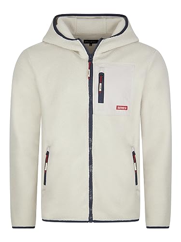 riverso RIVHenning Men's Hooded Jacket Regular Fit Hoodie Jacket Zip Fleece Jacket Sweat Jacket Hooded Fleece Jacket Blue Beige Black Green S M L XL XXL 3XL 4XL 5XL, Birch Beige, M