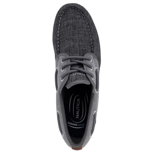 Image of Nautica Men's Casual Boat Shoes, Moc-Toe Loafers with Cushioned Insole, Deck Fashion Sneaker