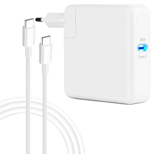 MacBook Pro Air Ladegerät 96W USB C Schnell Ladekabel Blockieren Netzteil Charger für MacBook Pro Air 13 14 15 16 Zoll 2...