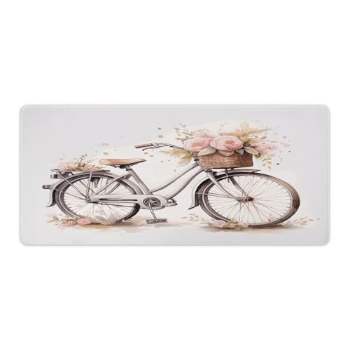 Grand tapis de souris vélo sous la pluie pour étudier sereinement