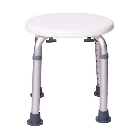 ONVAYA Badhocker 150kg (Duschhocker rund weiß 150 kg) Cover