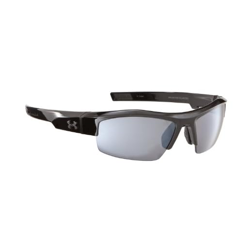 Under Armour Igniter Sunglasses Oval, Black/Gray Polarized Lens, 65 mm
