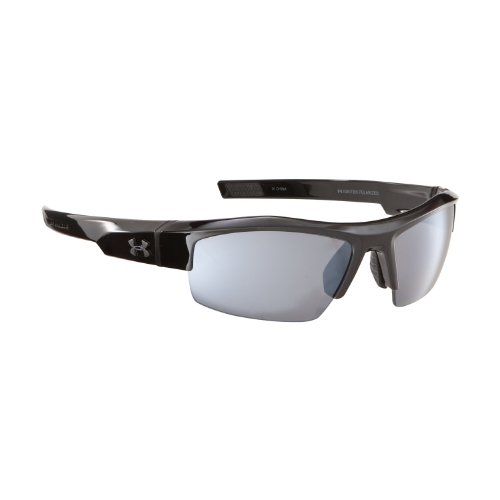 Under Armour Igniter Sunglasses, Black/Gray Polarized Lens, 65 mm