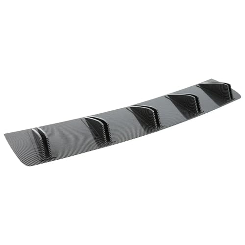 Alerón divisor trasero de 81,5cm con acabado deportivo negro y diseño aerodinámico de 5 aletas
