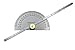 AI New Stainless Steel Degree Protractor with Depth Gauge