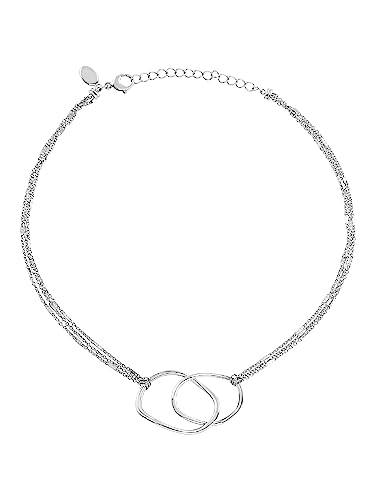 COLLANA misura 45CM Breil Gioiello collezione B WIRED, COLLANA da DONNA in ACCIAIO colore SILVER misura 45CM - TJ3417