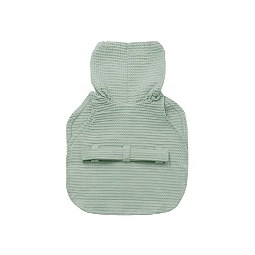 WUFY Hundebademantel Super Saugfähig Feuchtigkeit die Taille Können in der Größe Angepasst Werden Hundehandtuch Waschbar für Haustiere Hunde und Katzen Taille L Aquamarin Cover