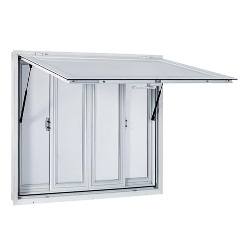 Ventilador Techo Caravana, Ventana de concesión de 36 × 36 pulgadas for camiones de comida, 4 pantallas, ventana de servicio for camiones de comida, montada en la pared