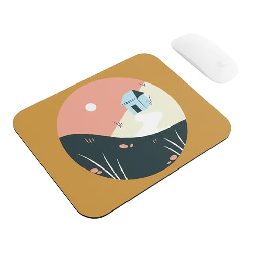 Image of Premium Non-Slip Mouse Pad | Smooth Surface for Optical & Laser Mice | Anti-Skid Rubber Base | Office, Home & Gaming | Scenic Day Print