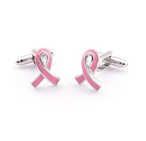 Gemelos para Camisa Símbolo Cuidado Cáncer Rosa miniatura 1