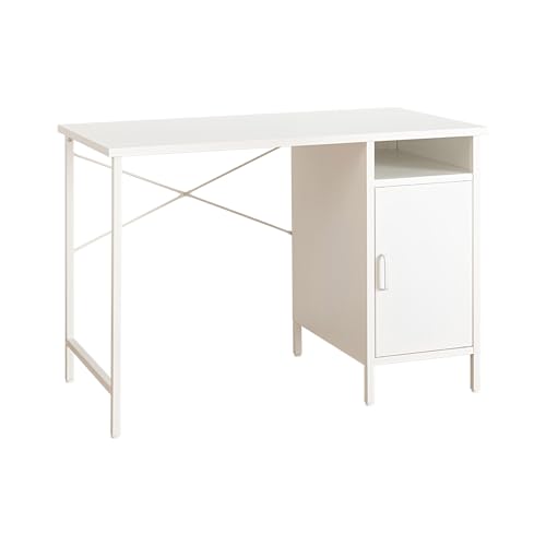 Riess Ambiente Moderner Schreibtisch DURA Steel - 100cm - weiß - Metall - Computertisch mit Stauraum