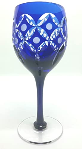 Bicchiere da vino Tamaki Cloisonne, Bicchiere da vino, Vino rosso, Forma Borgogna, Scatola Paulownia, Kiriko Workshop, Promitsu Made in Japan, Artista Kiriko Mitsuji Saito