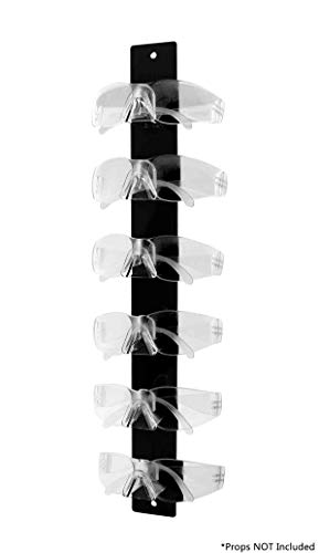 Marketing Holders Sunglasses Holder Wall Display With Black Acrylic Back Eyeglasses 6 Tiers #TOP7