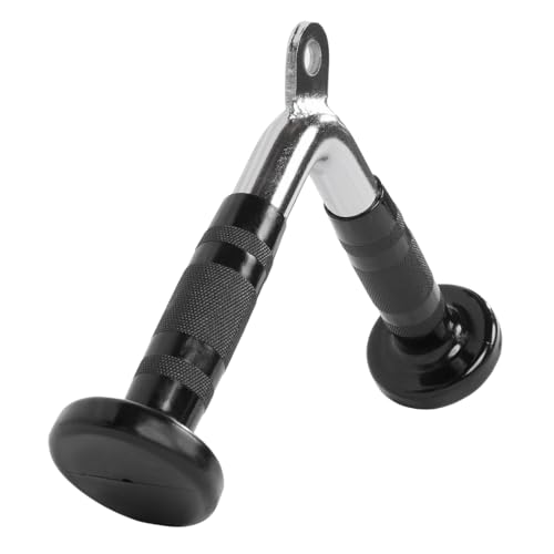 Puxador em V Lion Reforçado em Aço Maciço 1040 Cromado c/Pegada Emborrachada Recartilhada Antiderrap