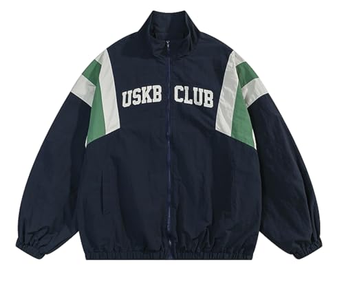 Women Men Y2k Zip Up Jacket Hip Hop Harajuku Oversized Coat Streetwear Aesthetic Hooded Sweatshirt with Pocket