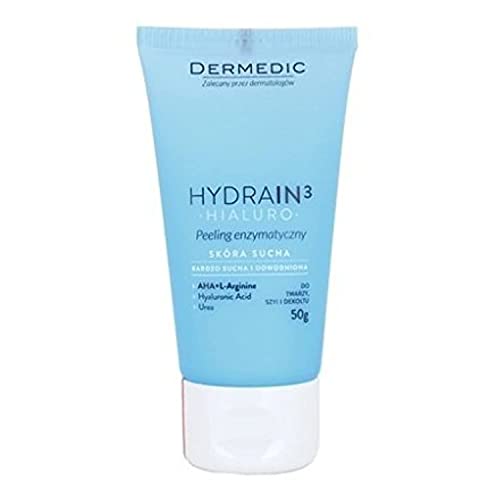 dermedic – hydrain3 – hialuro – 50 G – Peeling Enzimático – recomendado para suave Limpieza de sensible y piel seca – hipoalergénico