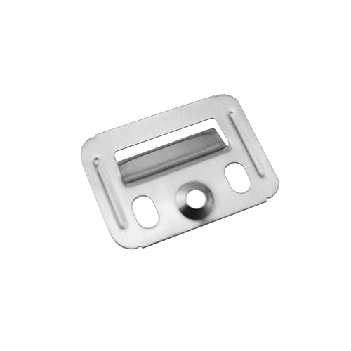 Image of 50PCS Stainless Steel Wall Panel Clips Grommet Fixing Piece Wall Mounting Clips Furniture Clips Heavy Duty Recessed Mounting Hooks for Bamboo Walls Wood Fibre Suspended Wall Panels