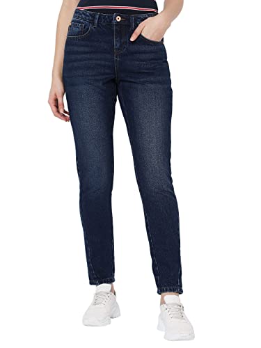 VERO MODA Regular Fit Jeans(102455901_Dark Blue_28)