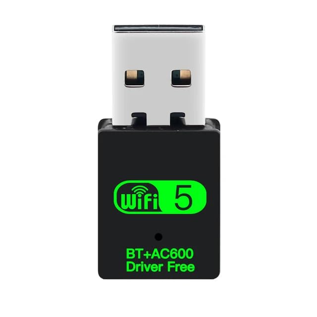 USB WiFi Bluetooth Adapter, 600 Mbps Dual Band 2.4G/5G Wireless WiFi Dongle, Driver Free - SaveBig.AE