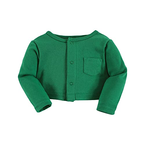 Image of Hudson Baby Girls' Cotton Dress and Cardigan Set