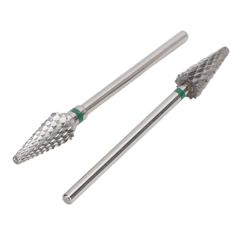 2Pcs Nail Drill Bits Set for Manicure Grinding, Nail Gel Removal with High Wear and Efficient Nail Polishing, Suitable for All Electric Grinders