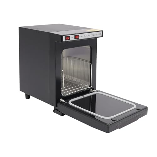 Hot Towel Warmer and Disinfection Cabinet - Black, Electric Towel Warmer, Towel Disinfection Cabinet, for Spas, Salons, Hotels 1.32 Gal Capacity, 10-15 Towels